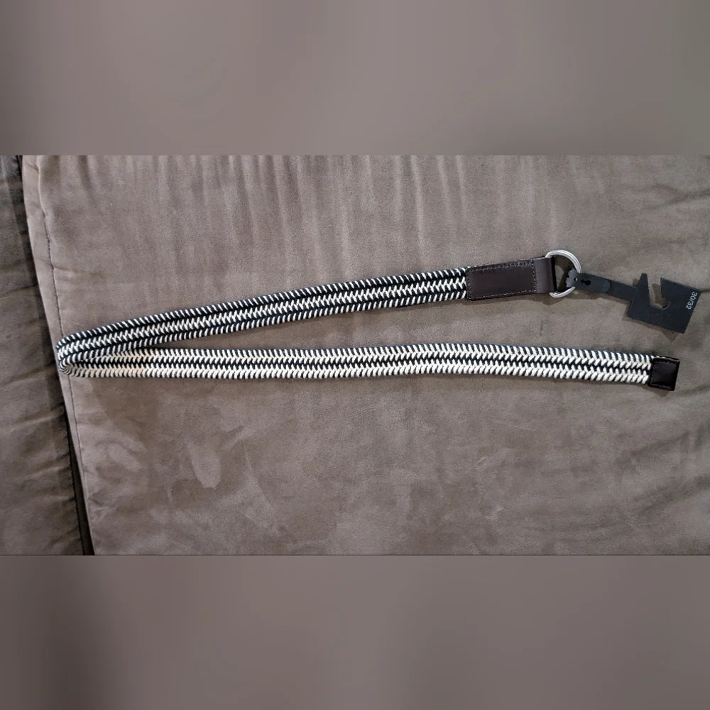 Express Black and White Men's Belt